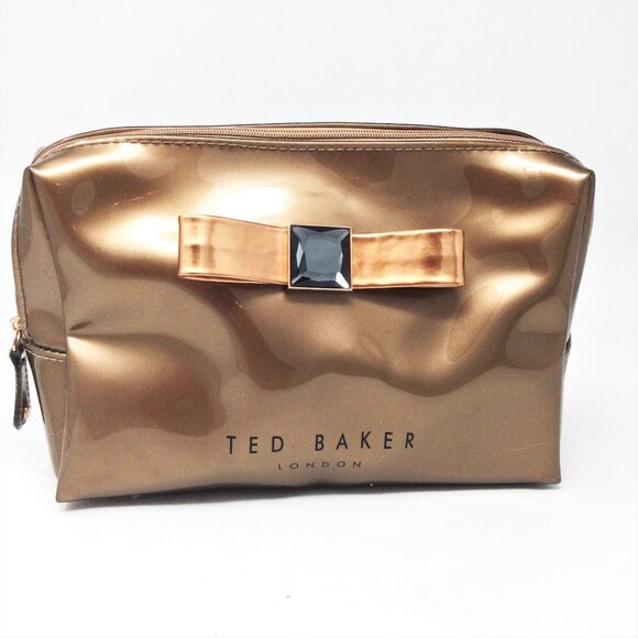 Ted Baker London Handbags - Ted Baker London Copper Gold Makeup bag
